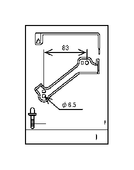 2020 Lexus Bracket, battery wire clamp. Engine, connector, electrical